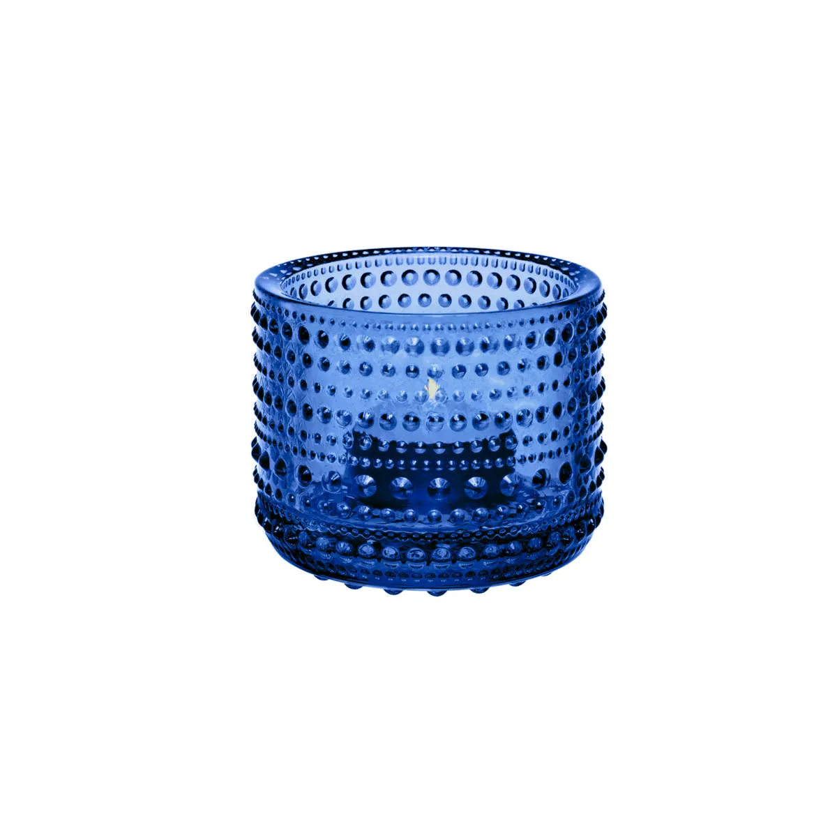 Iittala Kastehelmi Tealight Candle Holder Ultramarine Blue 6.4cm