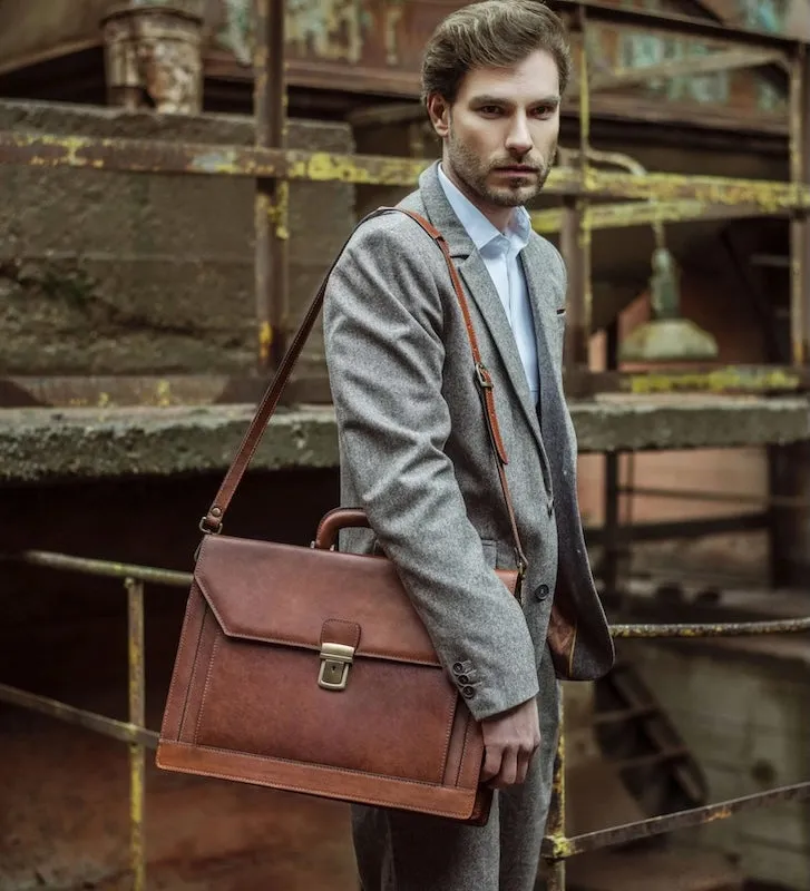 Invisible Man - Large Leather Briefcase