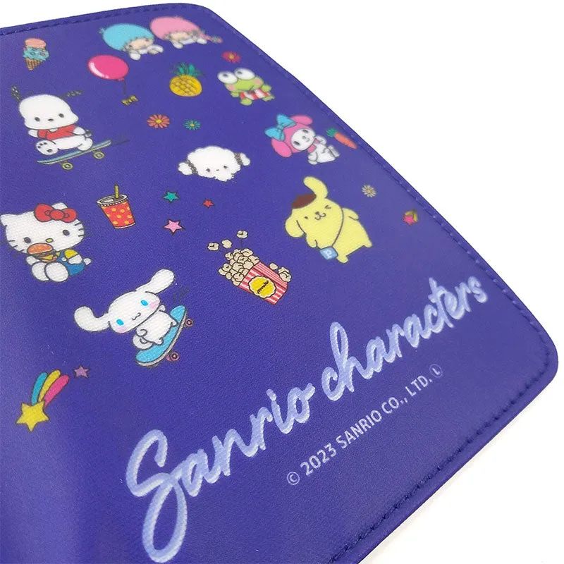 Japan Sanrio - Sanrio Characters Passport Holder (Color: Navy)