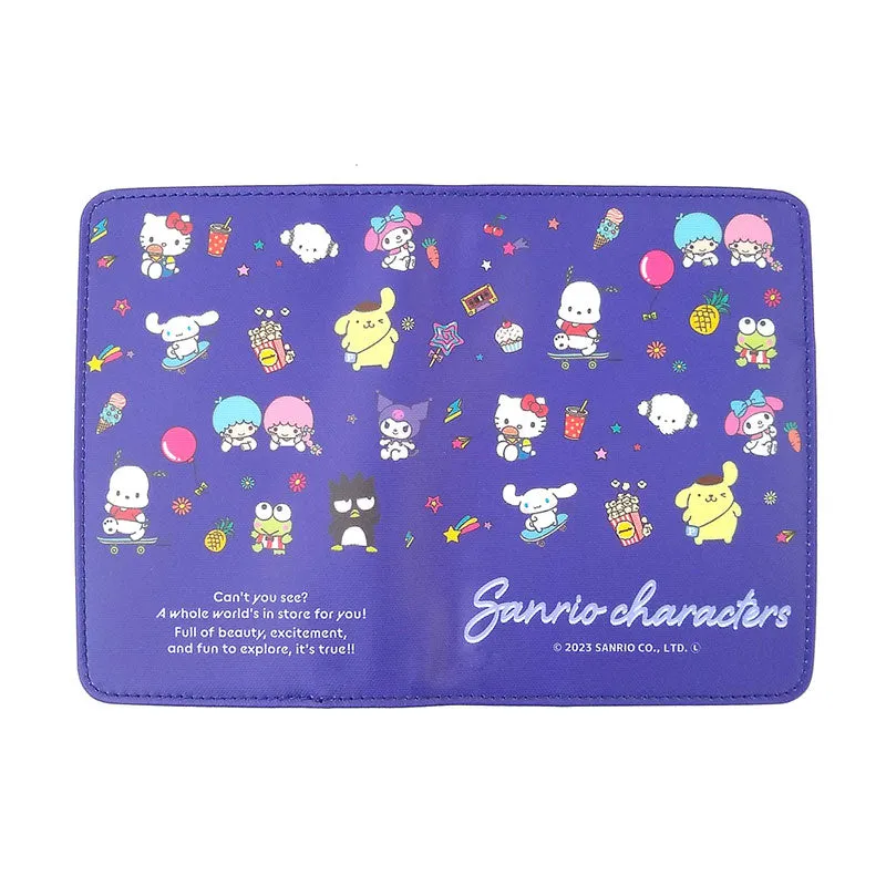 Japan Sanrio - Sanrio Characters Passport Holder (Color: Navy)