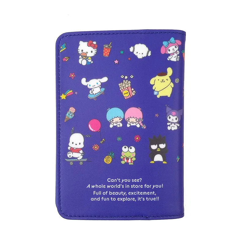 Japan Sanrio - Sanrio Characters Passport Holder (Color: Navy)