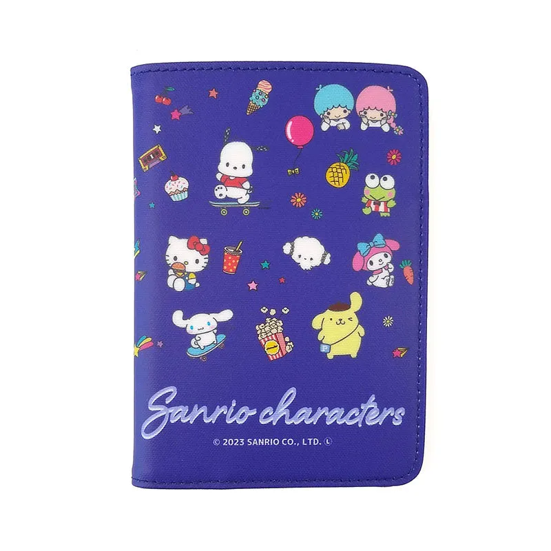 Japan Sanrio - Sanrio Characters Passport Holder (Color: Navy)