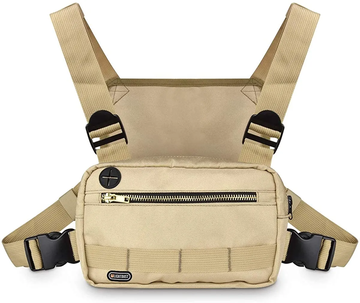 Khaki Tactical Style Chest Bag