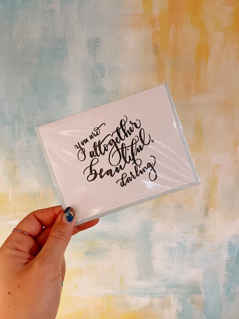 Letterpress "Altogether Beautiful" Card