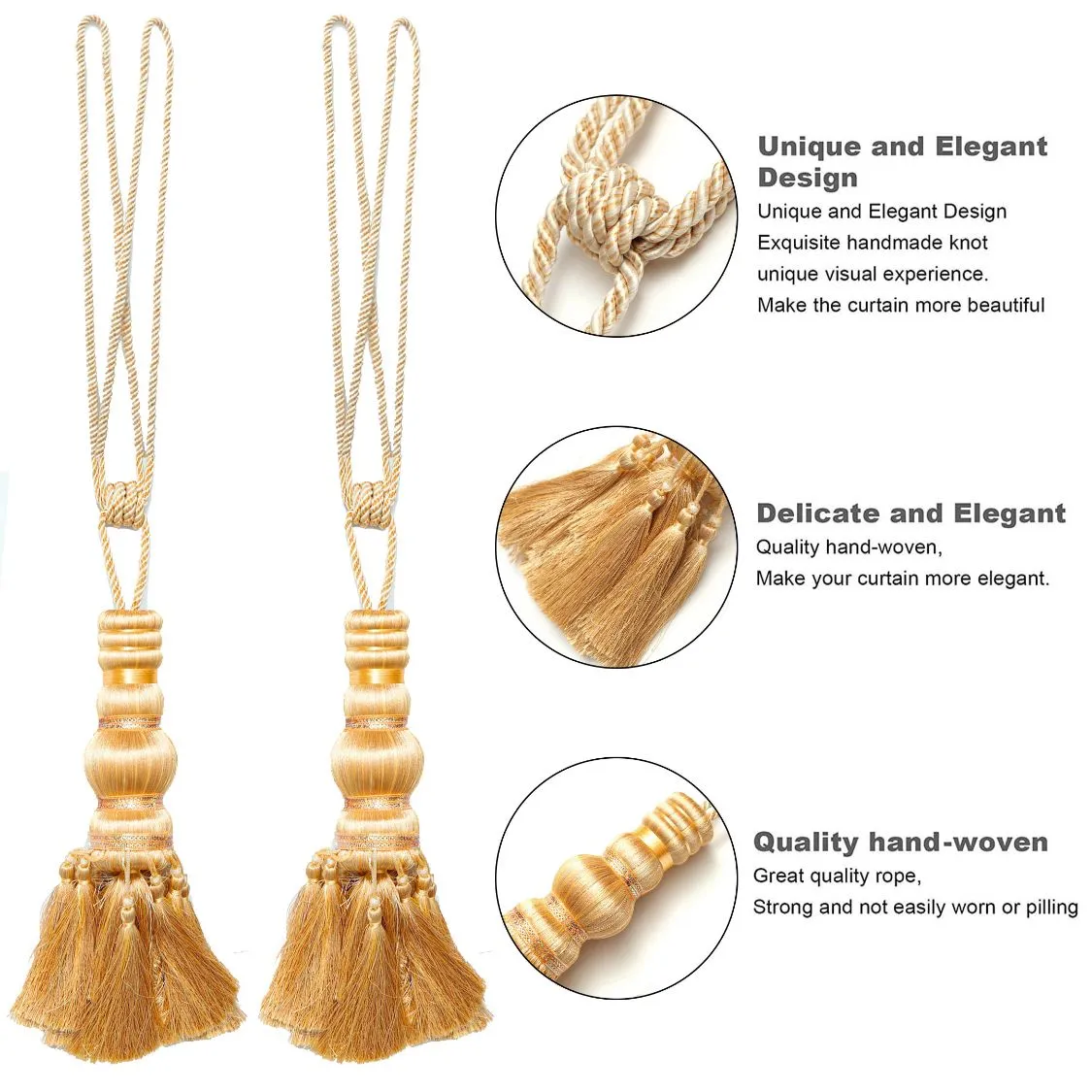 Luxury Multi Tassels Curtain Tiebacks