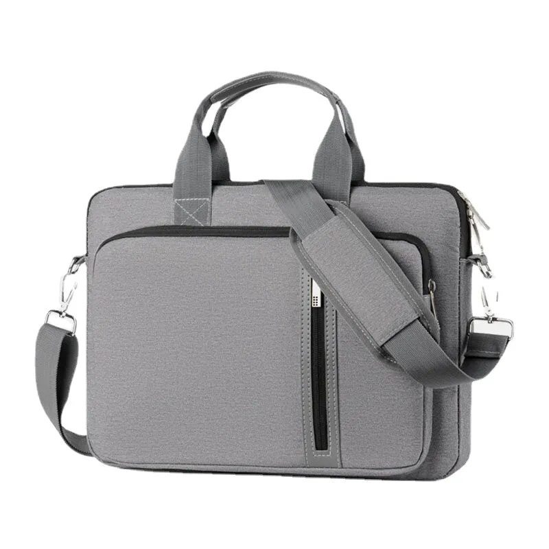 Men Nylon Portable Shockproof Waterproof Breathable Briefcase Teacher Bag Handbag 13.3/14/15.6/17.3 Inch Laptop Bag Crossbody Shoulder Bag