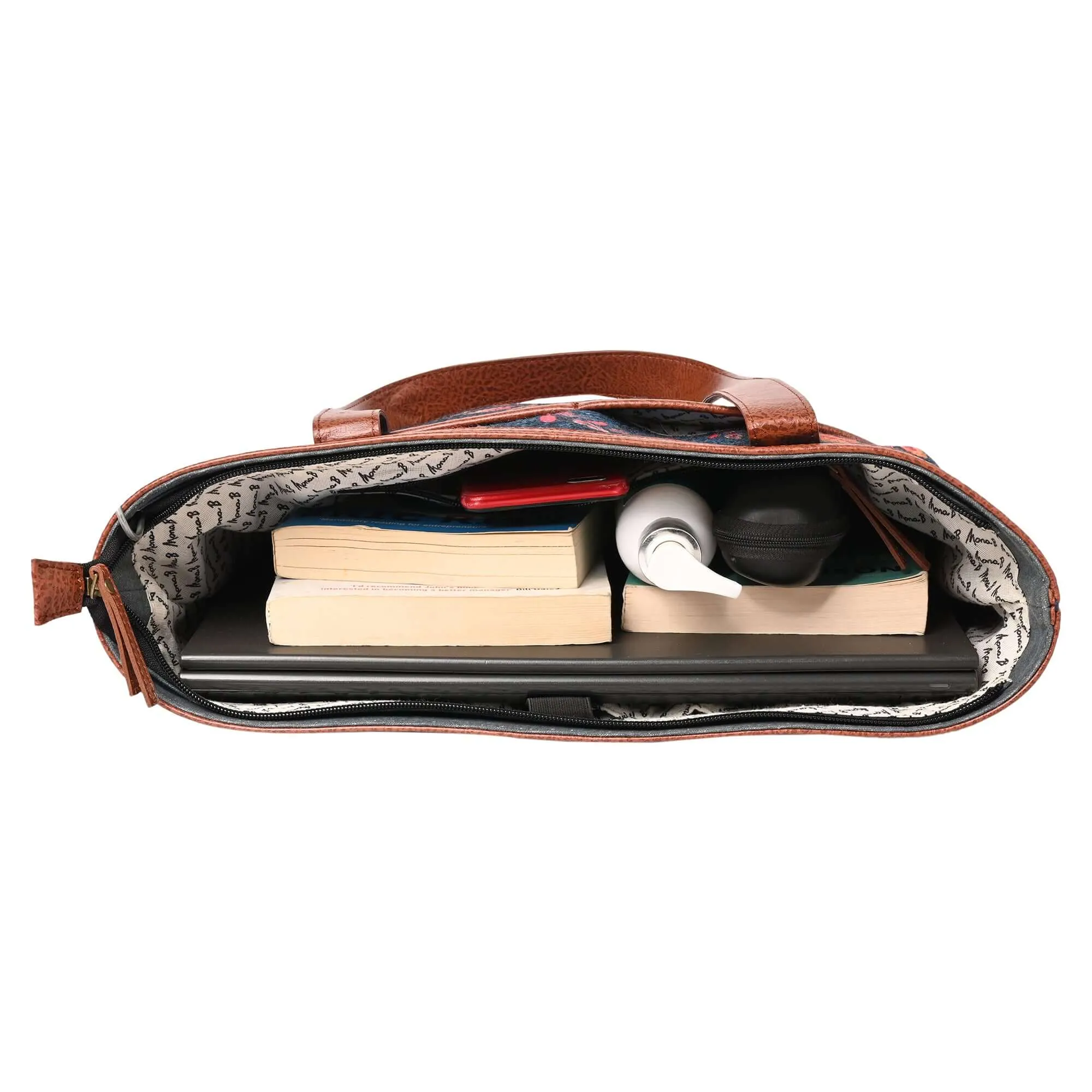 Mona B - Amelia Shoulder Bag with Laptop Compartment