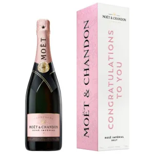 Moët Impérial Rosé "Congratulations To You" Cardboard Box