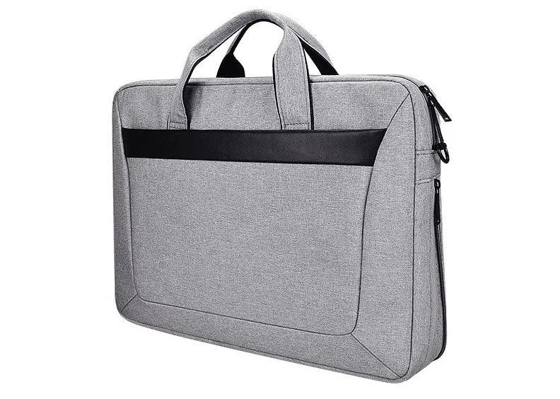 Oxford Men's Portable And Expandable Laptop Bag- Ash