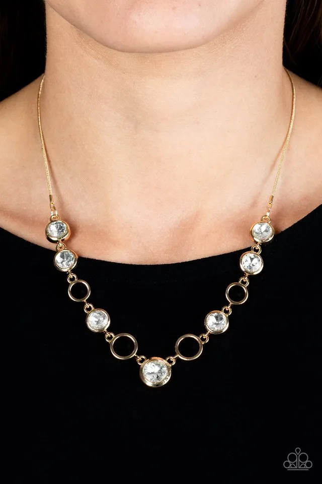 Paparazzi Necklace ~ Elegantly Elite - Gold