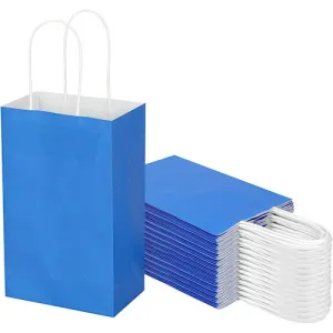 Paper Bag Royal Blue Single X6 - Gift Wrapping Party Supplies Carry Bag Boutique Bulk