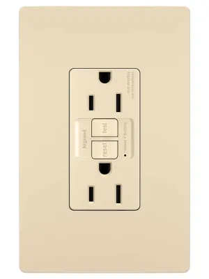 Pass & Seymour 5A - 125V 5-15R GFCI Outlet Receptacle Set Ivory (5A 125V, Ivory)