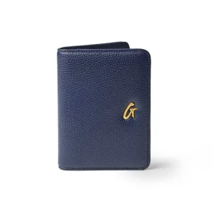 PEBBLE PASSPORT HOLDER - NAVY