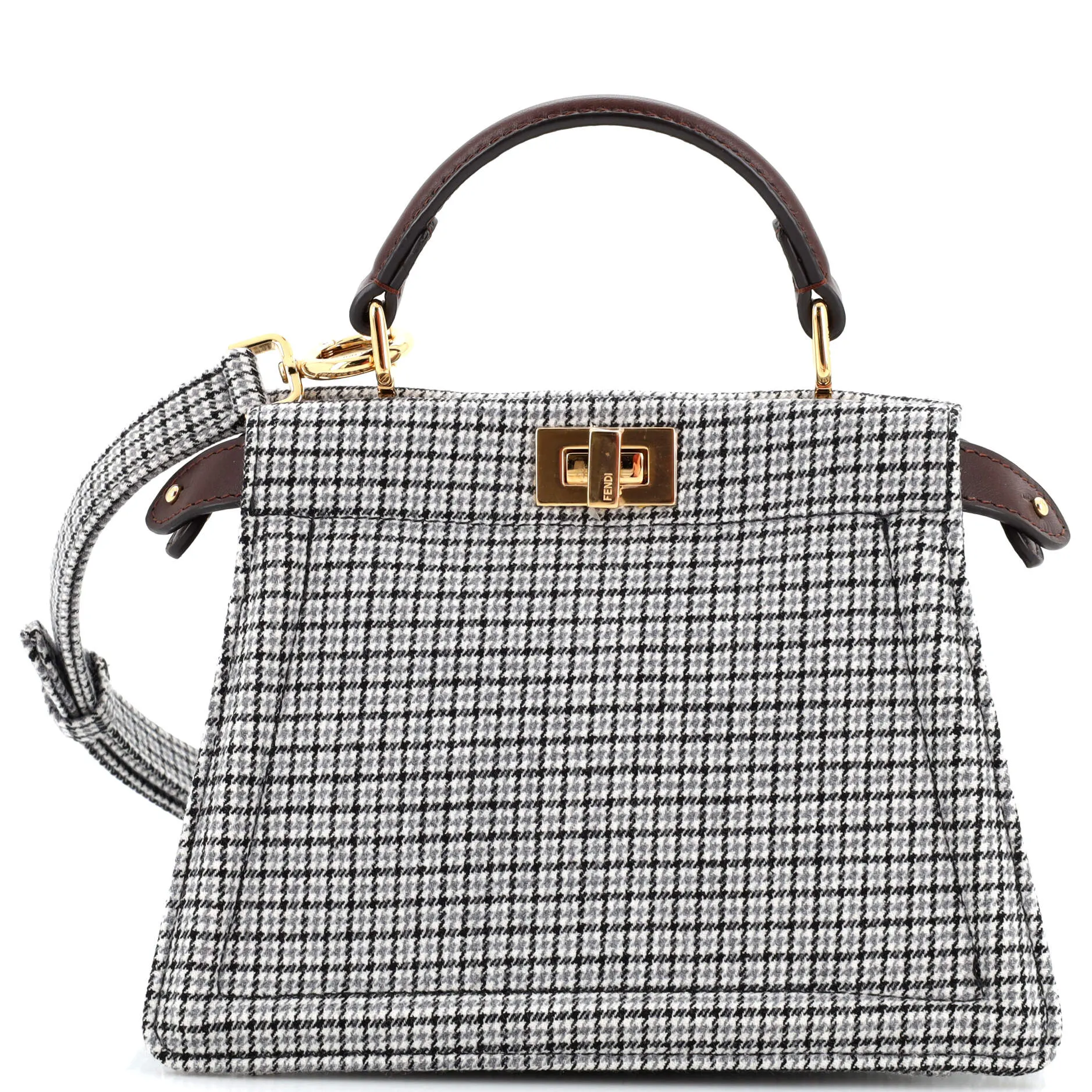 Peekaboo ISeeU Bag Houndstooth Wool Petite