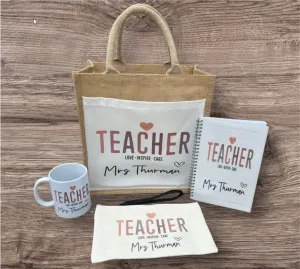 Personalised Teacher Gift, Gift For Teacher, End Of Year Teacher Gift, Teacher Leaving Gift, Teacher Hamper Set, Teacher Hamper, Gift Set For Teacher,