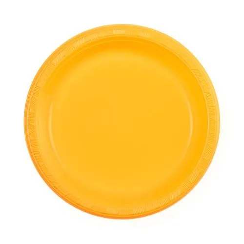 Plastic Solid Color Party Tableware<br/>Size Options: 10.25inch Plate, 9inch Plate, 7inch Plate, 15oz Bowl, 18oz Cup, 12oz Cup, 9oz Cup, 10.25inch Compartment Plate