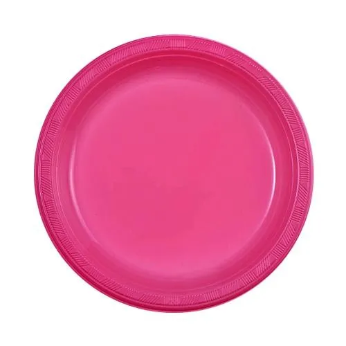 Plastic Solid Color Party Tableware<br/>Size Options: 10.25inch Plate, 9inch Plate, 7inch Plate, 15oz Bowl, 18oz Cup, 12oz Cup, 9oz Cup, 10.25inch Compartment Plate