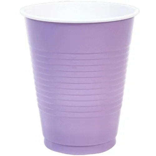 Plastic Solid Color Party Tableware<br/>Size Options: 10.25inch Plate, 9inch Plate, 7inch Plate, 15oz Bowl, 18oz Cup, 12oz Cup, 9oz Cup, 10.25inch Compartment Plate