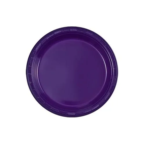 Plastic Solid Color Party Tableware<br/>Size Options: 10.25inch Plate, 9inch Plate, 7inch Plate, 15oz Bowl, 18oz Cup, 12oz Cup, 9oz Cup, 10.25inch Compartment Plate