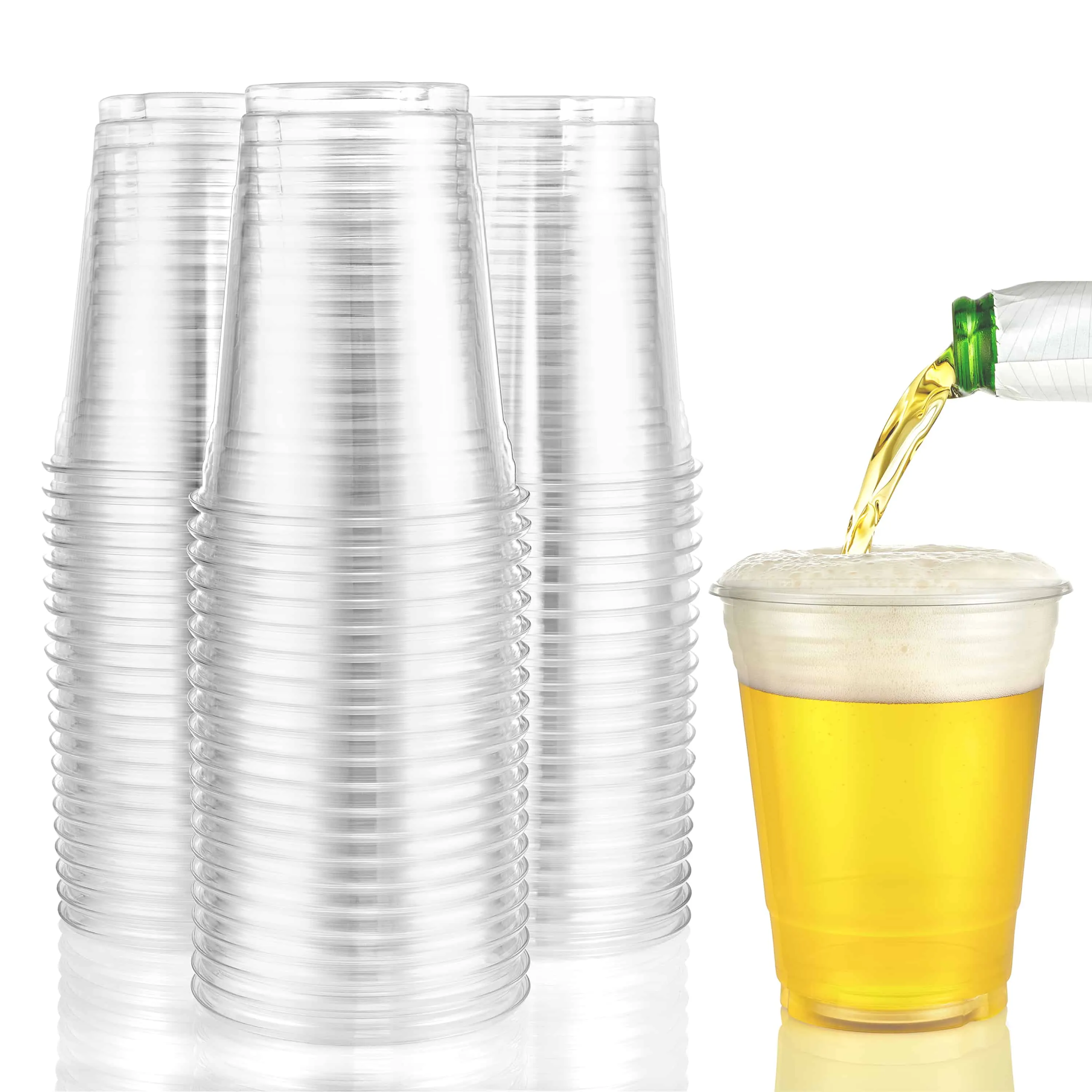 Premium Heavy Weight Plastic Cups<br/>Size Options: 16oz Cup