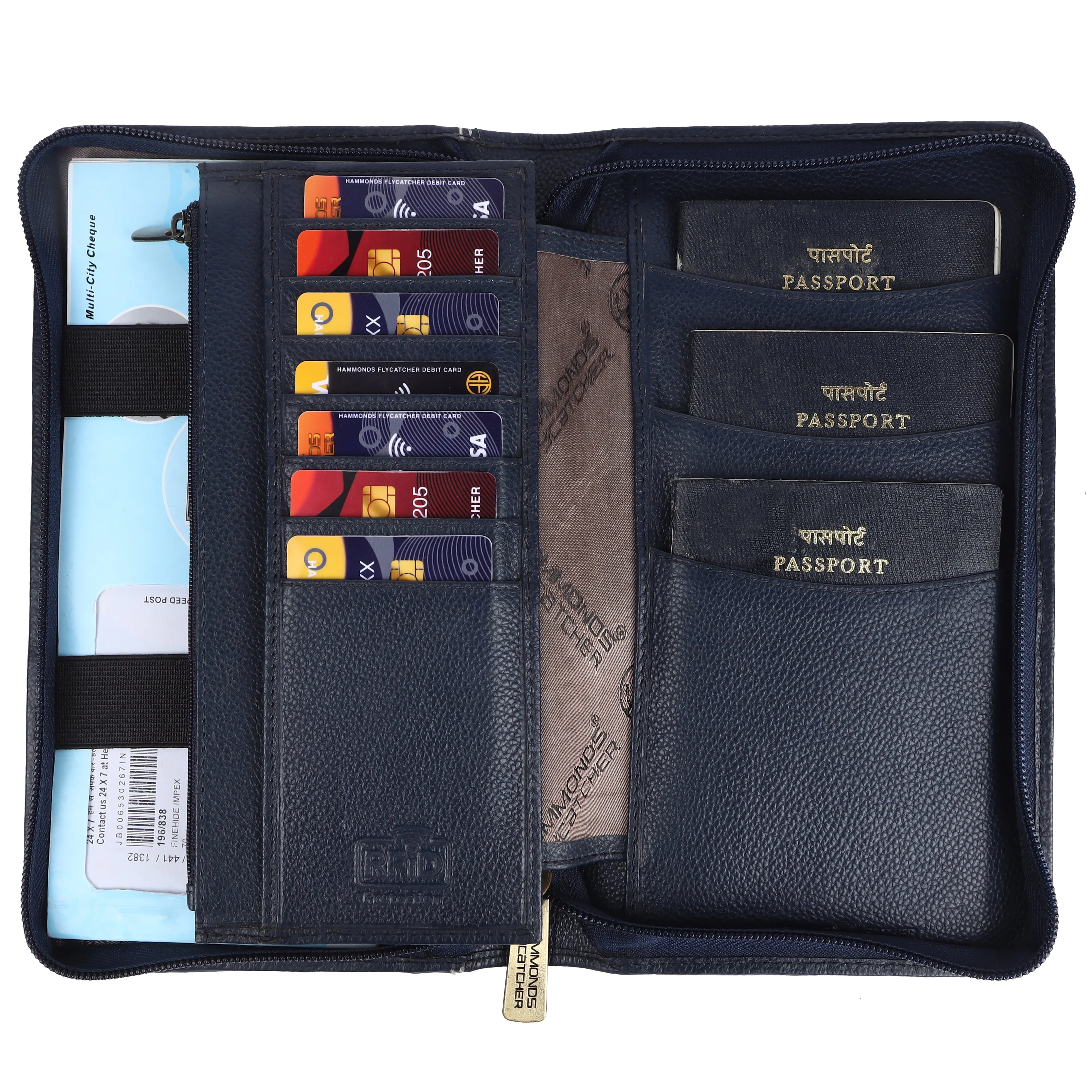 Premium Leather Passport Holder for Men and Women with Multiple Card Slots for Your Trips