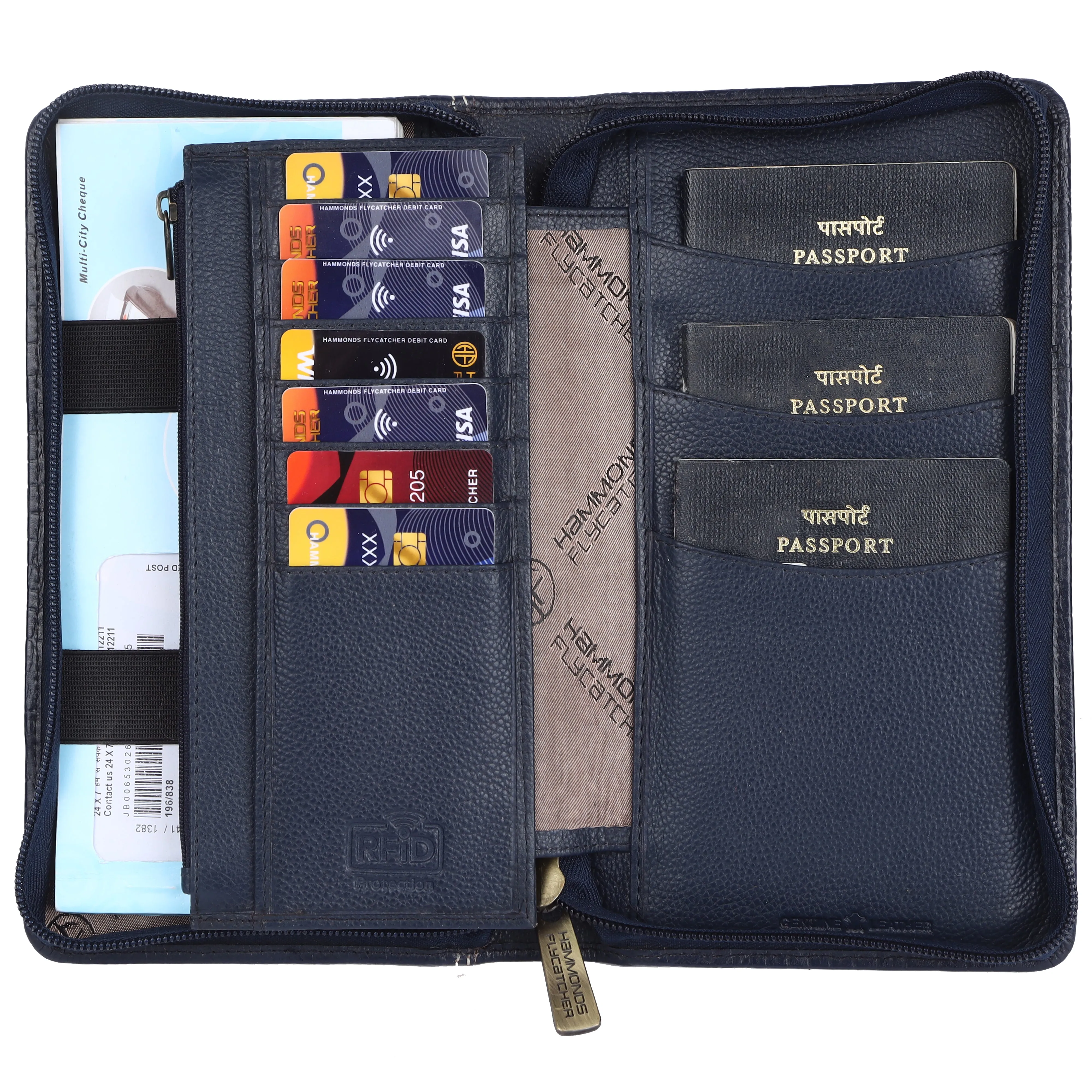 Premium Leather Passport Holder for Men and Women with Multiple Card Slots for Your Trips