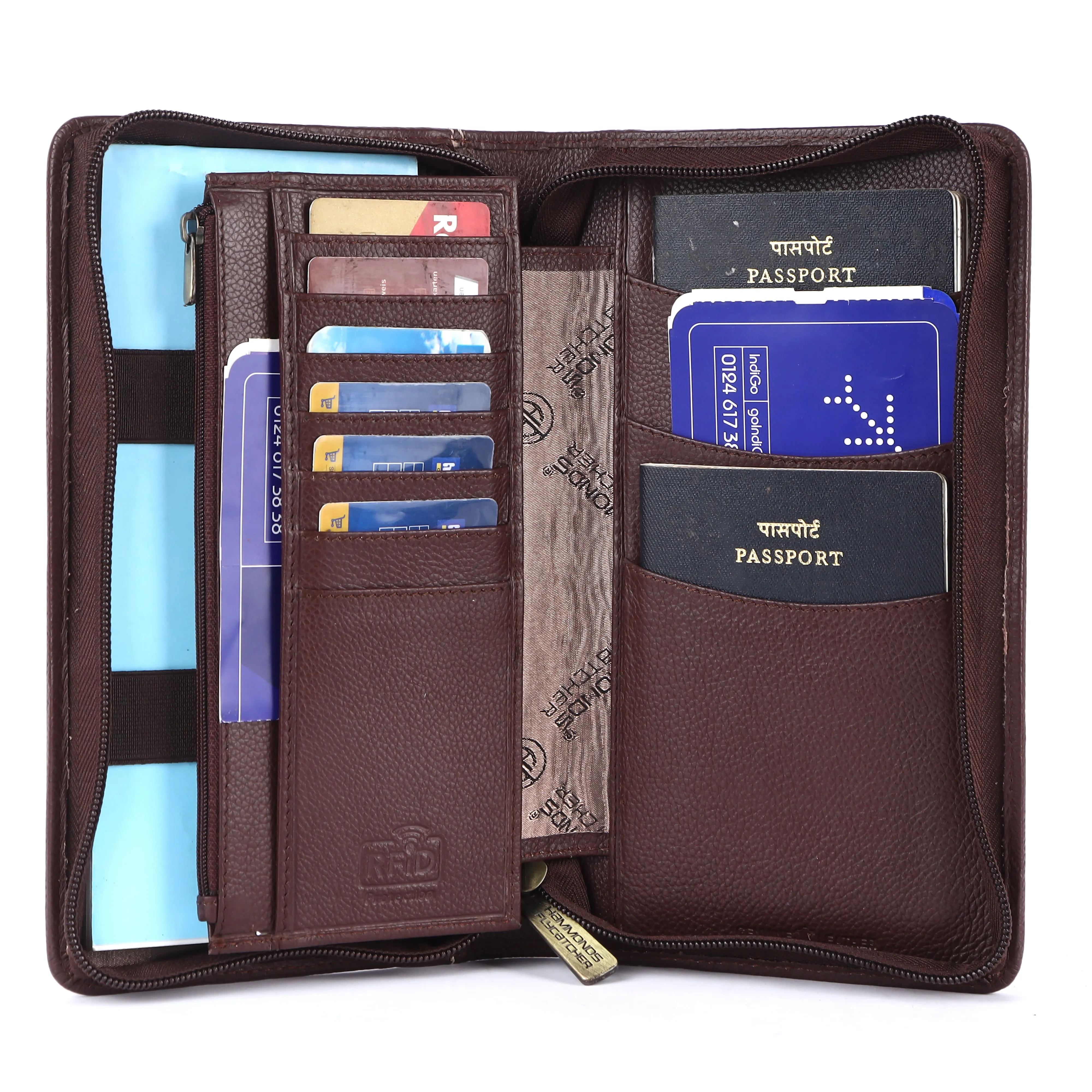 Premium Leather Passport Holder for Men and Women with Multiple Card Slots for Your Trips