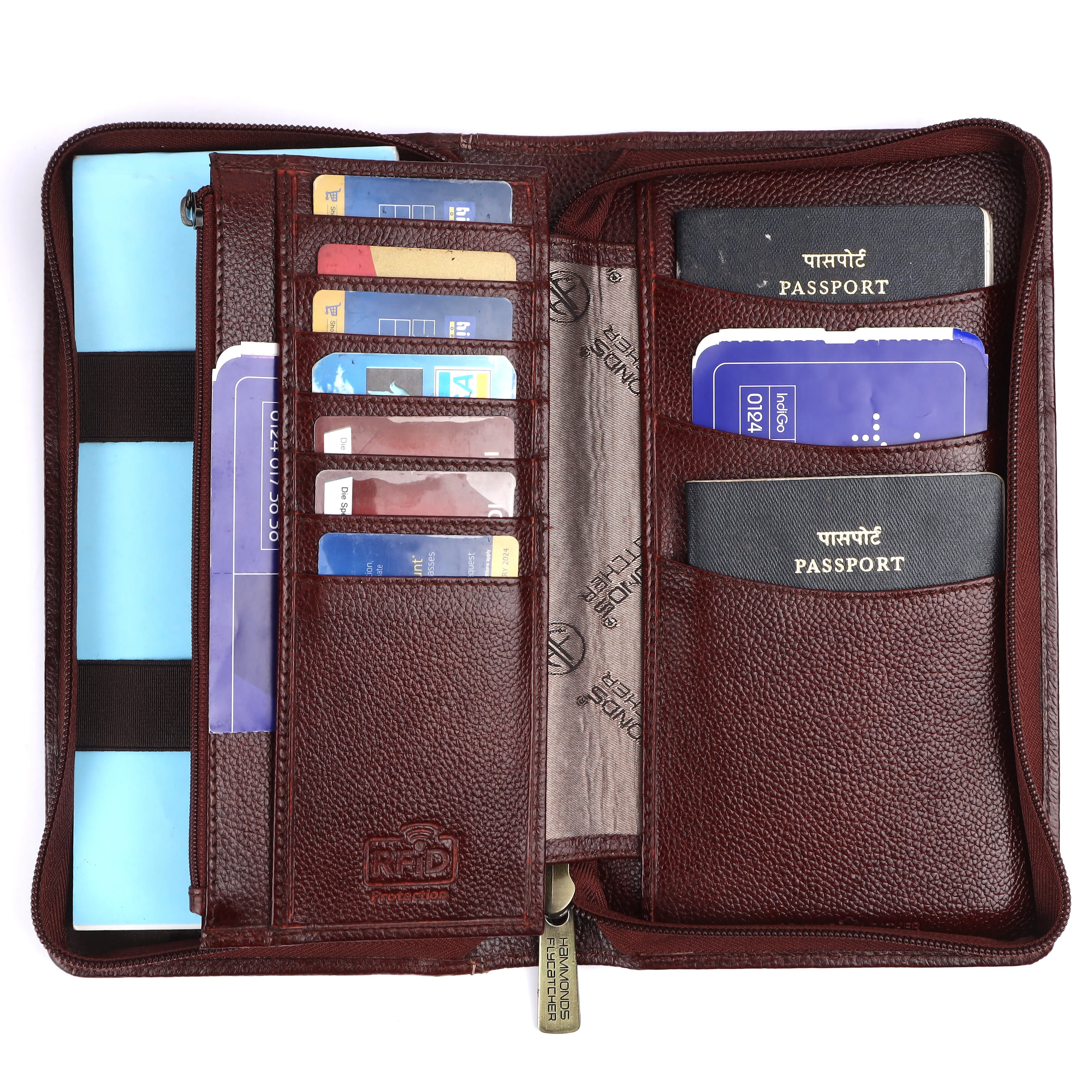 Premium Leather Passport Holder for Men and Women with Multiple Card Slots for Your Trips