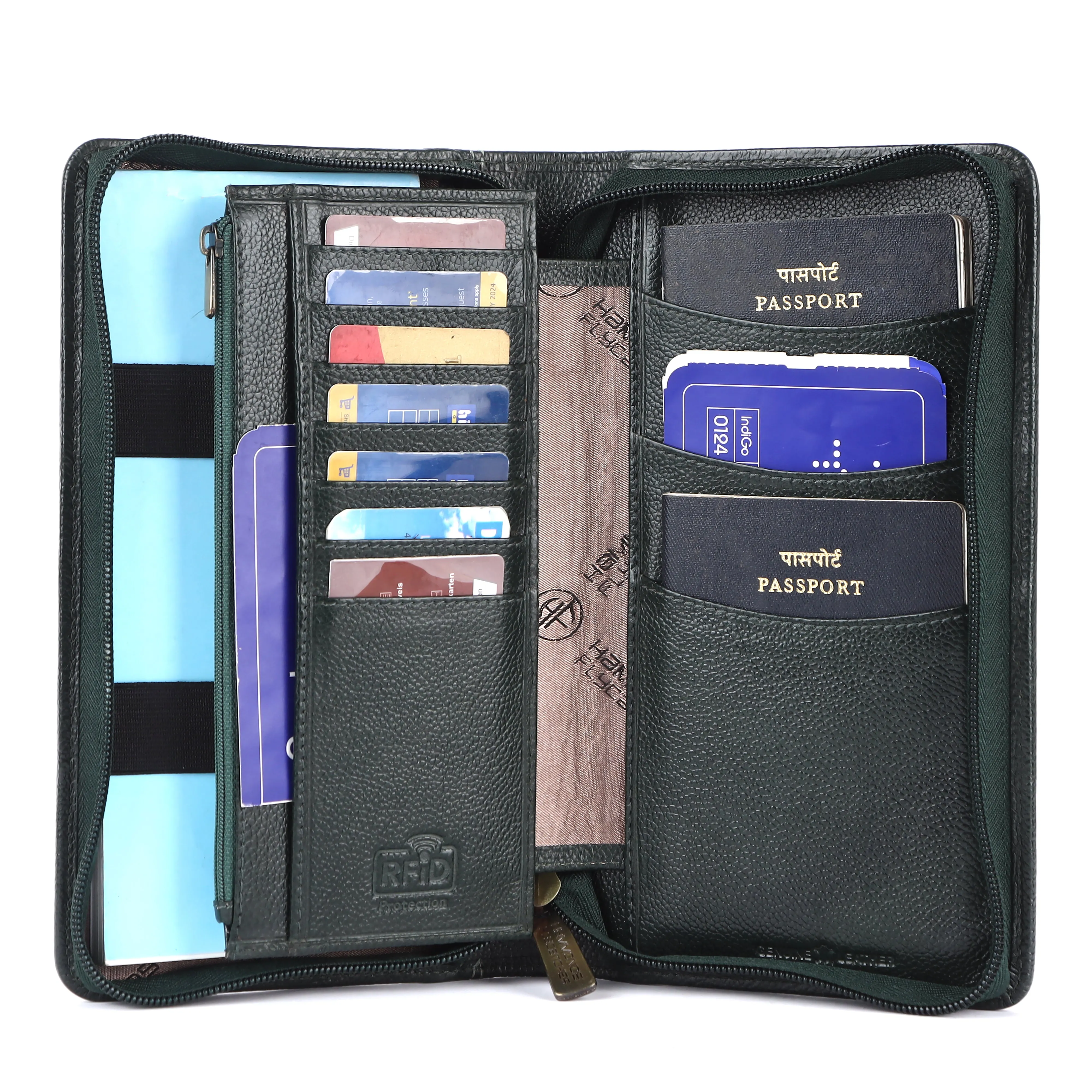 Premium Leather Passport Holder for Men and Women with Multiple Card Slots for Your Trips