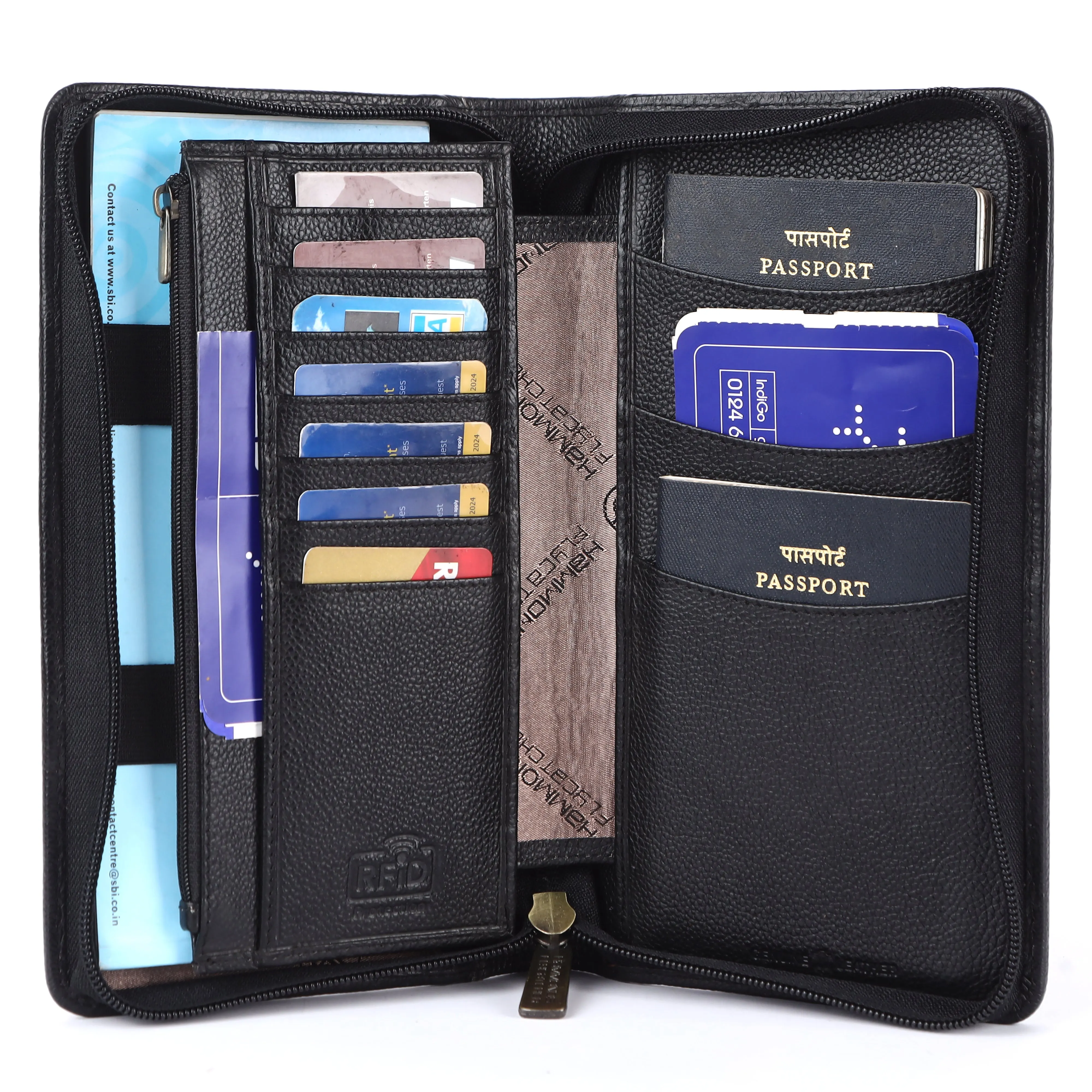 Premium Leather Passport Holder for Men and Women with Multiple Card Slots for Your Trips