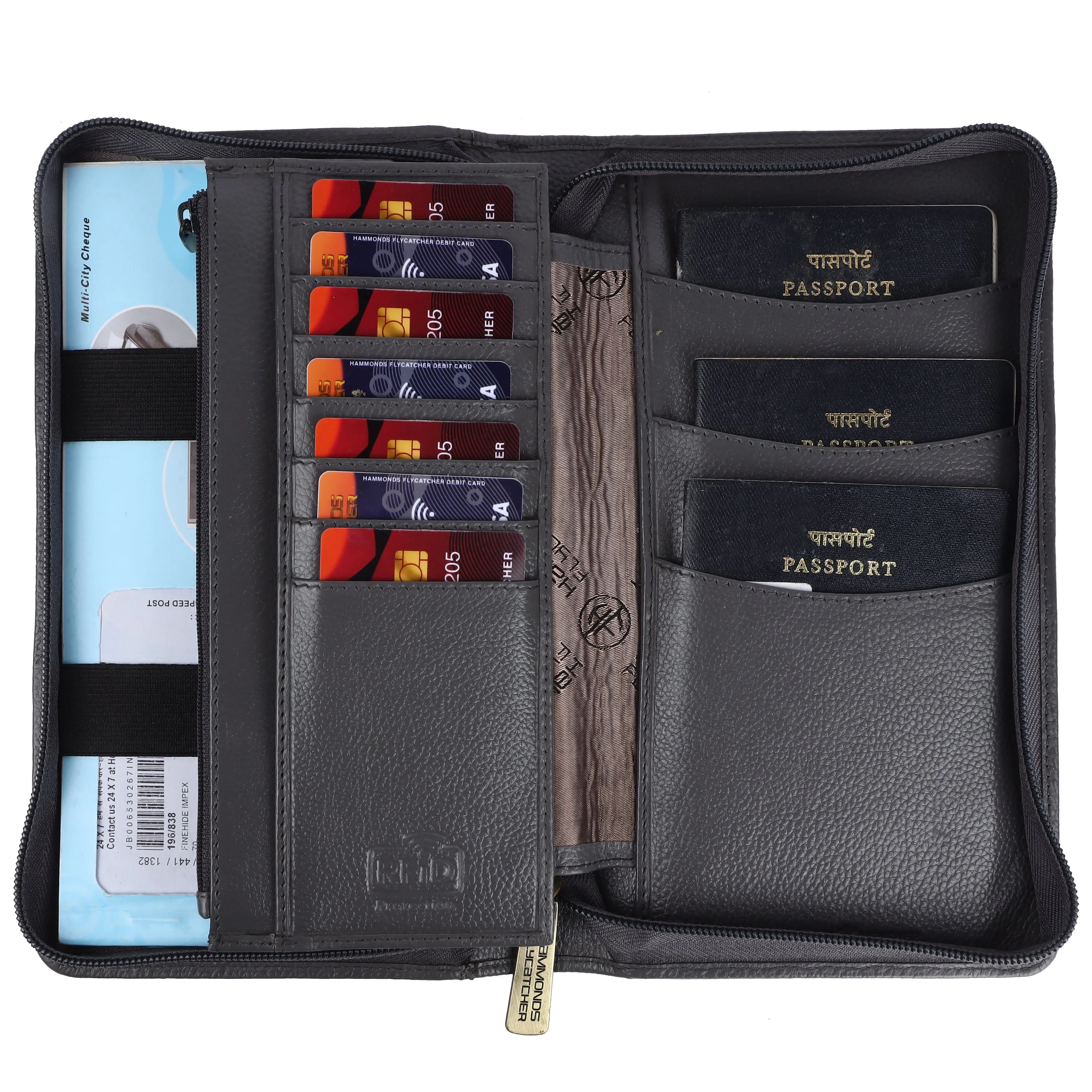 Premium Leather Passport Holder for Men and Women with Multiple Card Slots for Your Trips