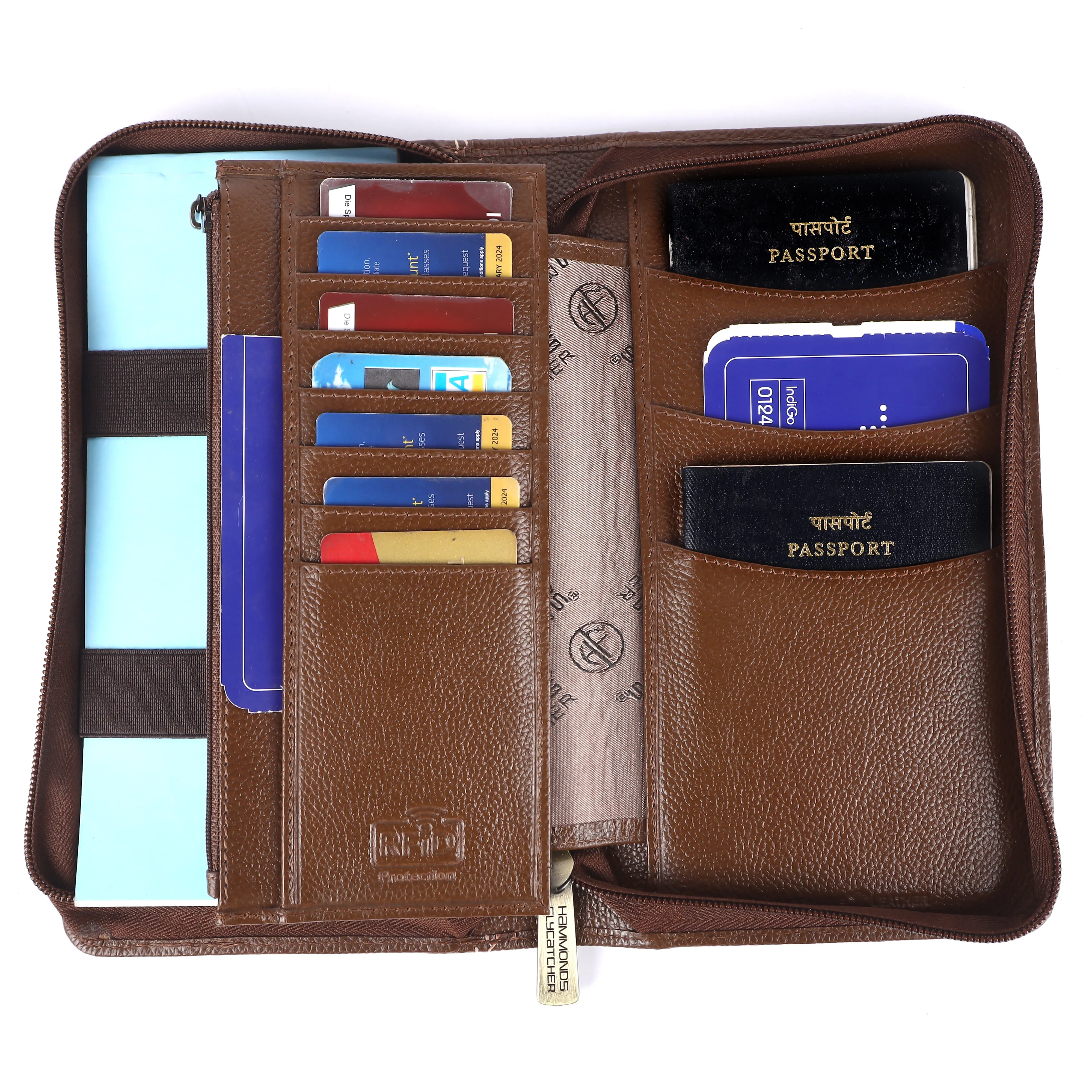 Premium Leather Passport Holder for Men and Women with Multiple Card Slots for Your Trips