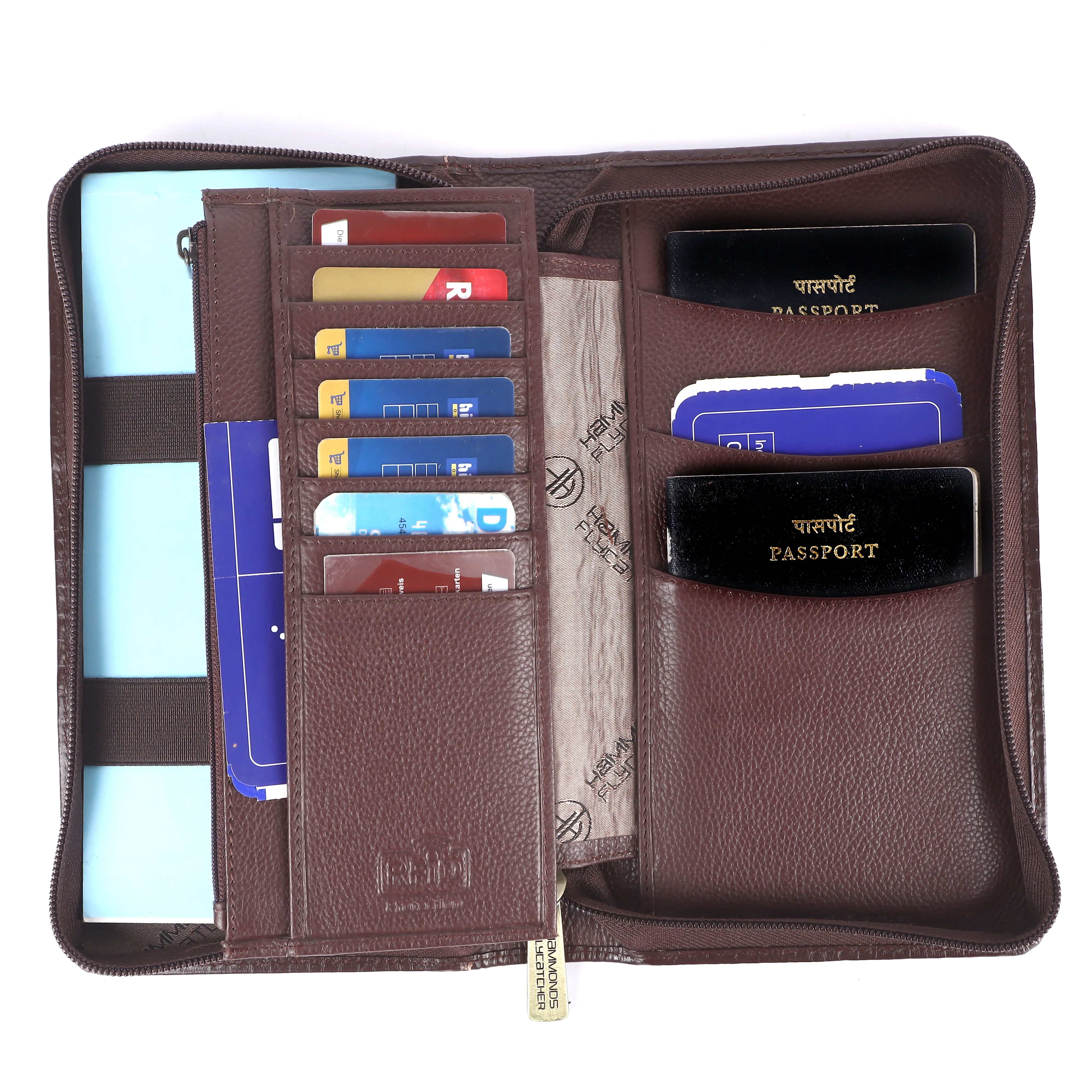 Premium Leather Passport Holder for Men and Women with Multiple Card Slots for Your Trips