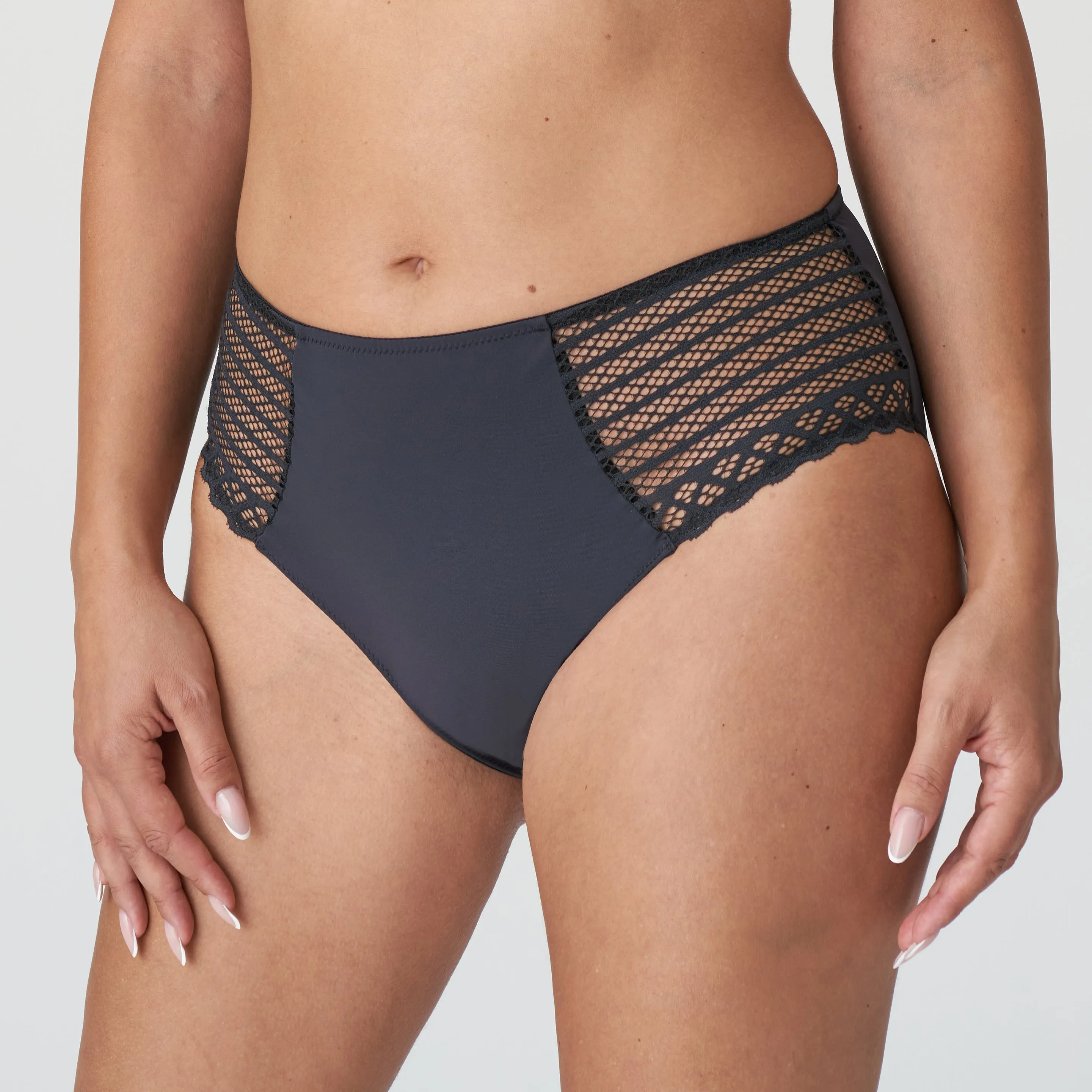 Prima Donna Twist East End Charcoal Full Brief Panty 0541931