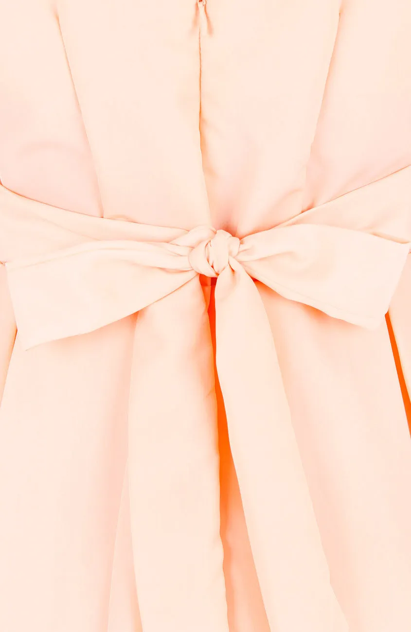 Prom Princess Skater Dress - Peach