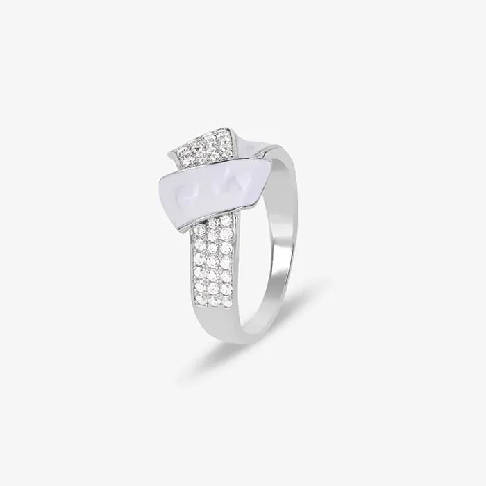 Radiant Criss-cross Ring