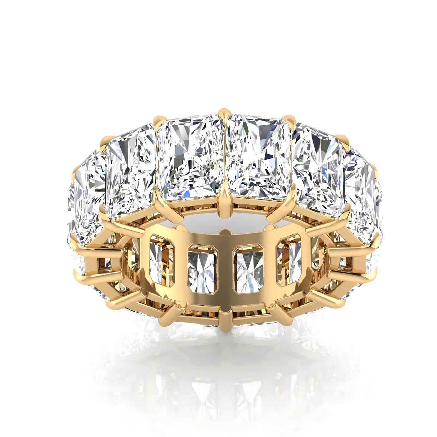 Radiant Cut Lab Grown Diamond Eternity Band - 14.00cttw