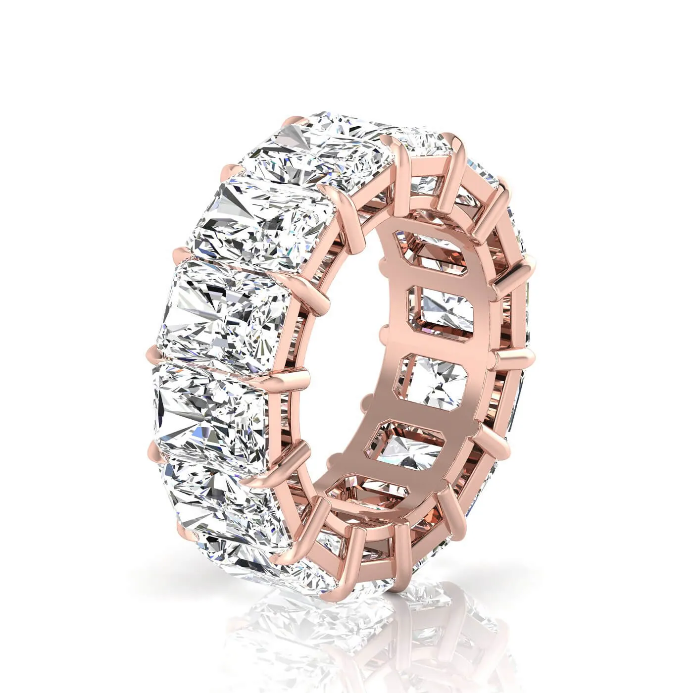 Radiant Cut Lab Grown Diamond Eternity Band - 14.00cttw