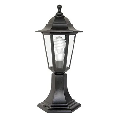 Radiant Lighting RO291 Pillar 6 Panel 195mm Black LS483-BL