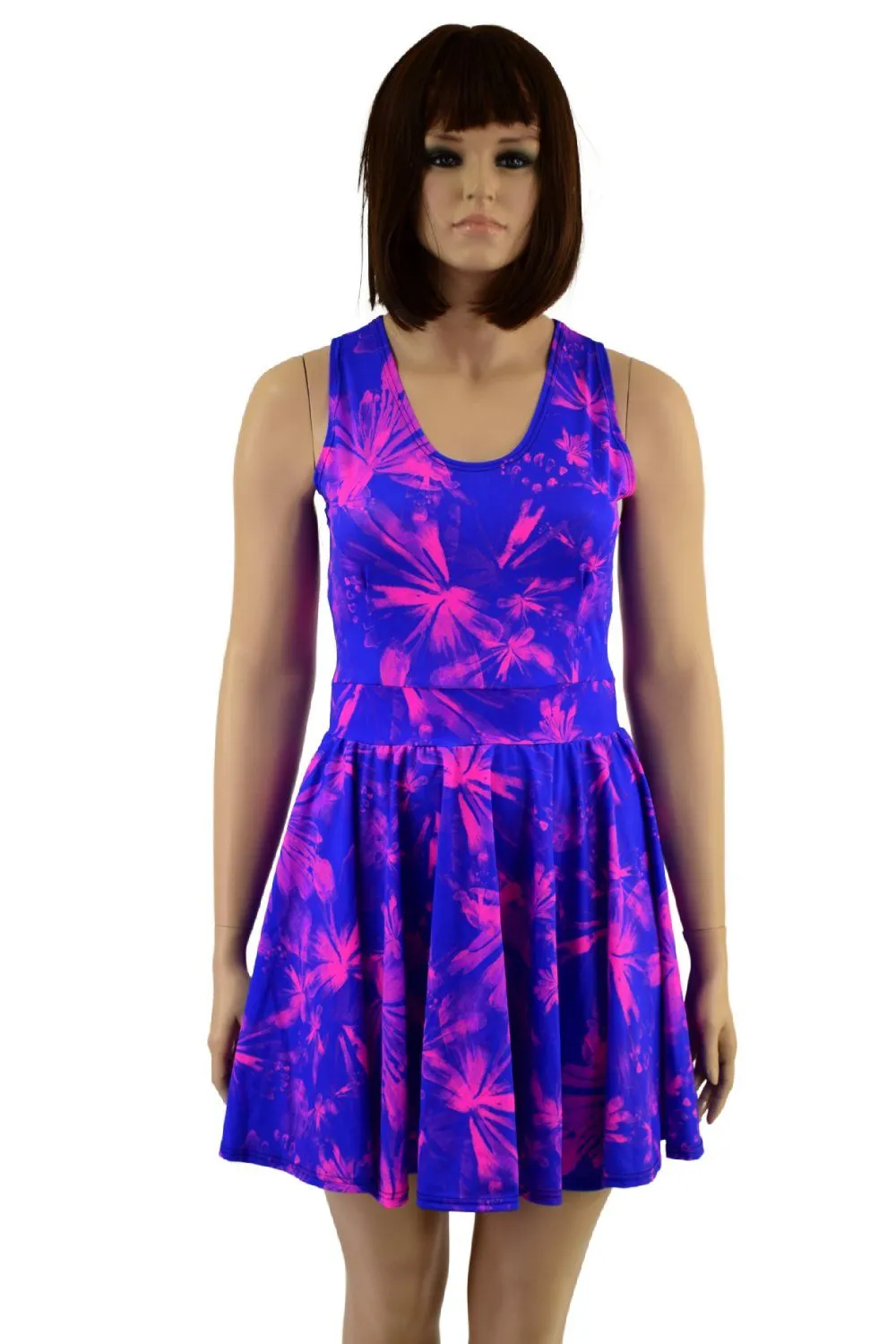 Radiant Rainforest Racerback Skater Dress