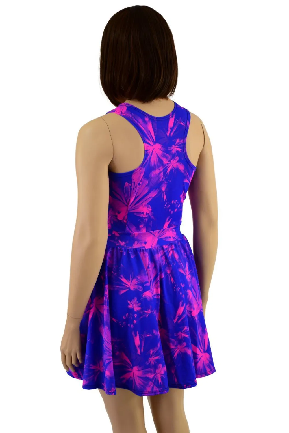 Radiant Rainforest Racerback Skater Dress