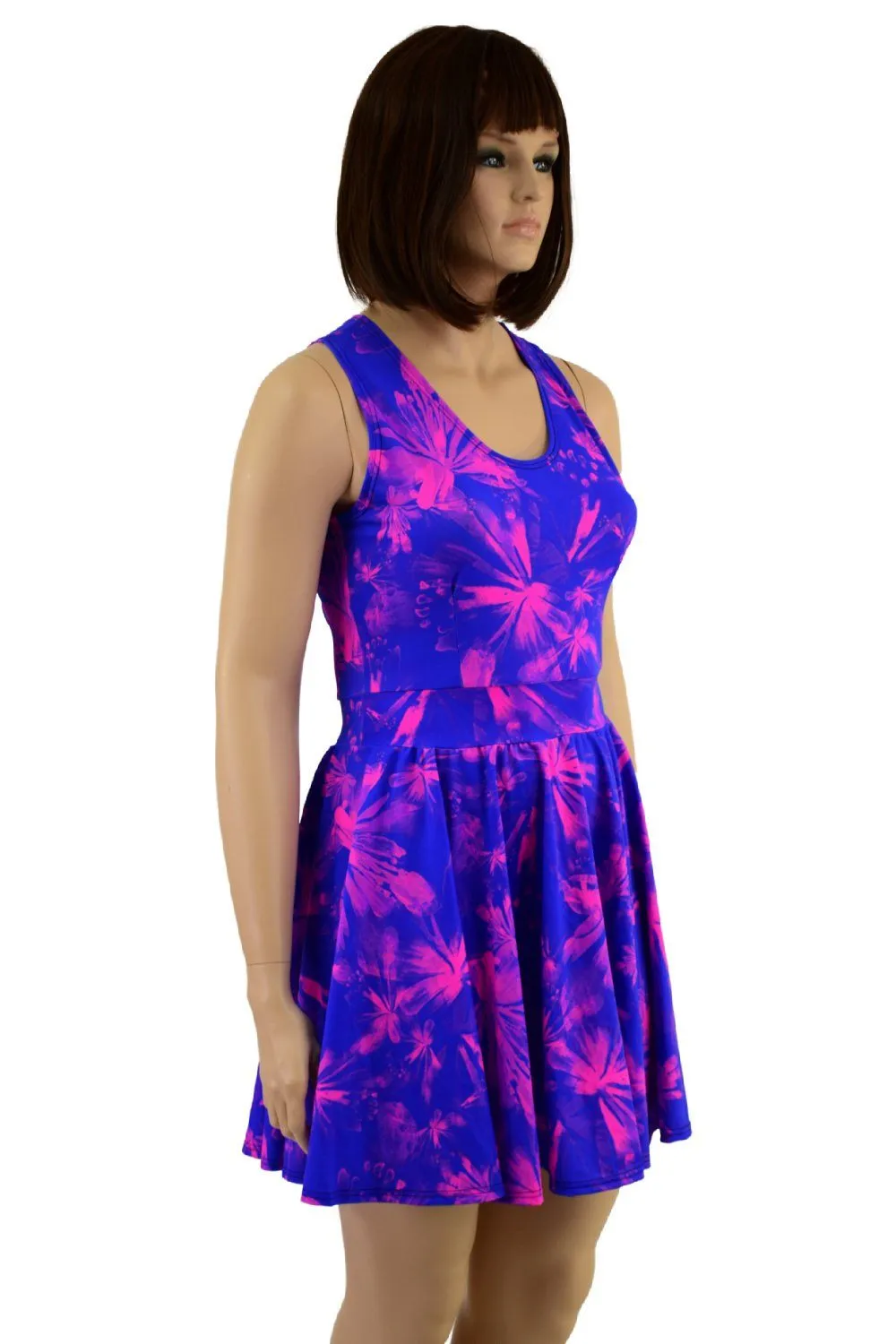 Radiant Rainforest Racerback Skater Dress