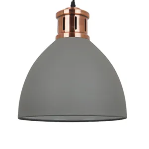 Raya Metal Pendant Light Grey Medium | Large