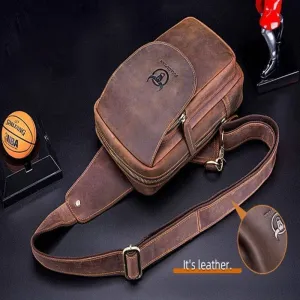 Retro Leather Pocket Bag