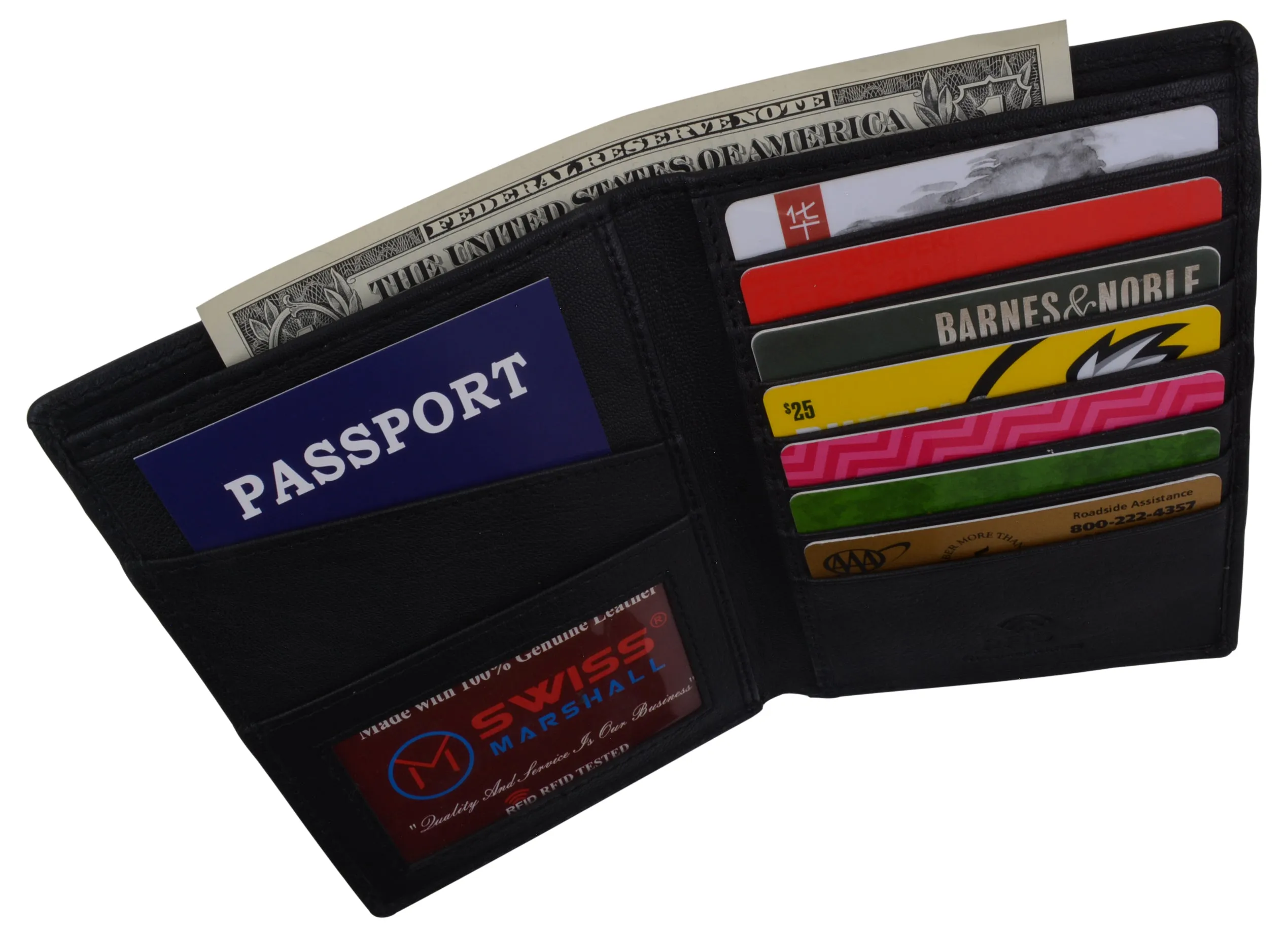 RFID Blocking Leather Passport Holder Cover Case Travel Wallet