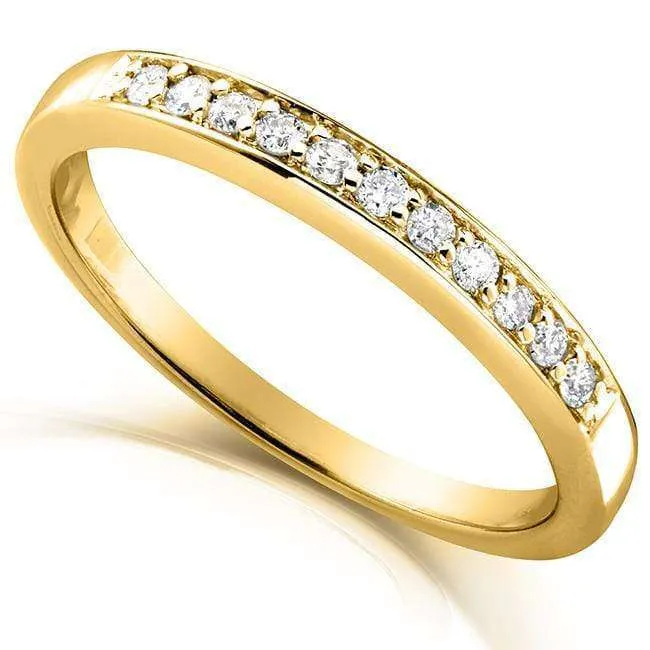 Round-cut Diamond Band 1/10 Carat (ctw) in 14k Gold