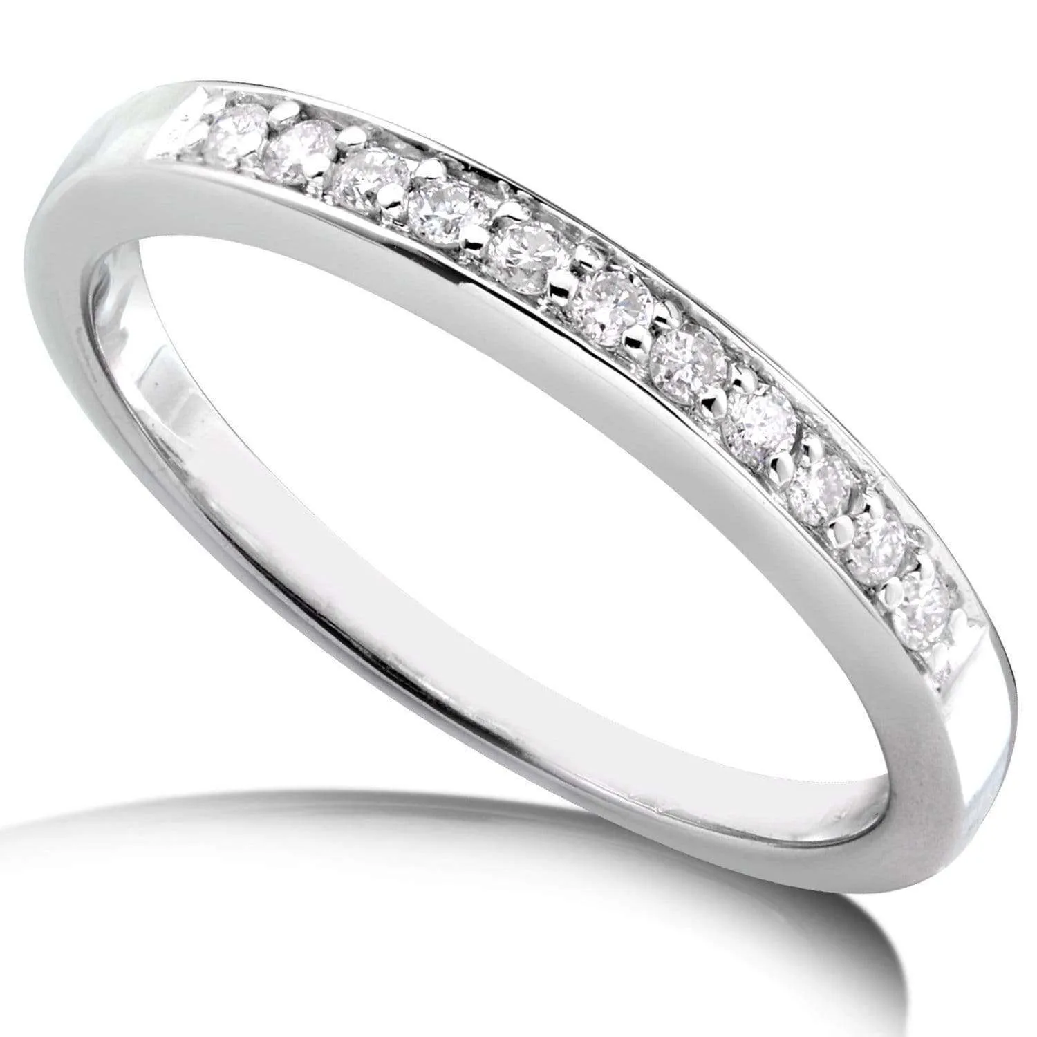 Round-cut Diamond Band 1/10 Carat (ctw) in 14k Gold