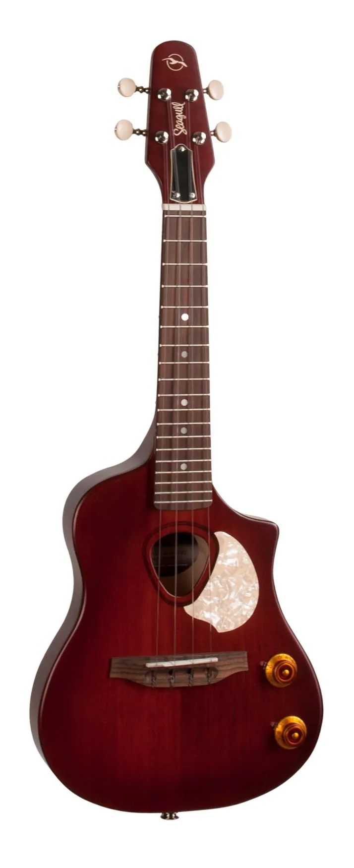 Seagull 046355 Acoustic Electric Ukulele Nylon SG Burst EQ with Carrying Bag MADE In CANADA