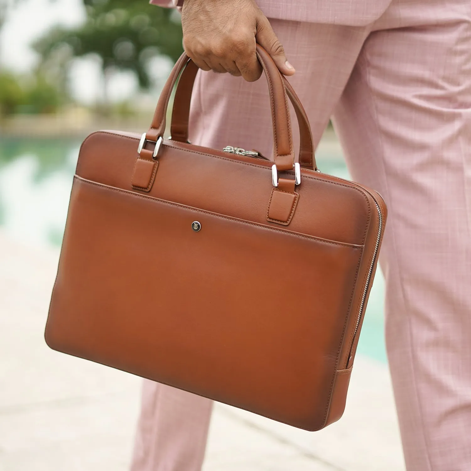 Spencer Cognac Laptop Bag