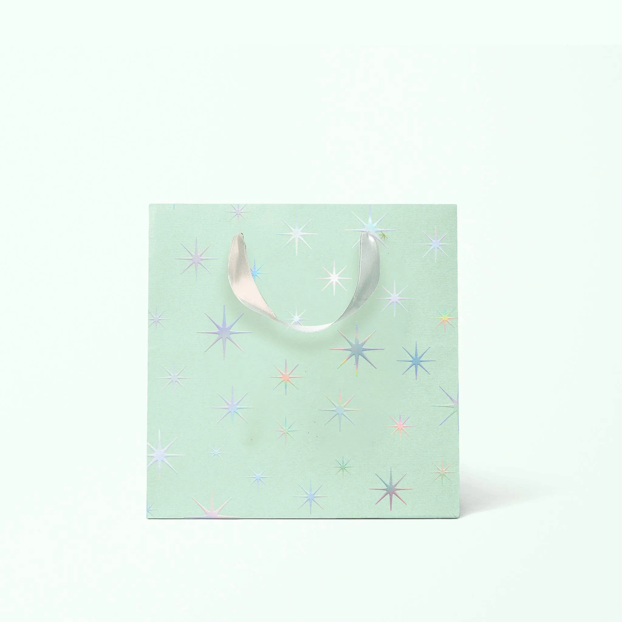 Starburst Holographic Mint Small Gift Bag